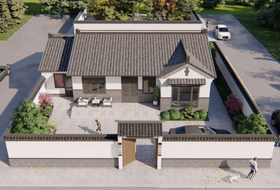 四川绵阳陈家中式别墅