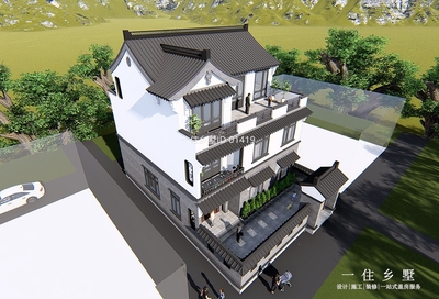 福建龙岩蒋家中式别墅
