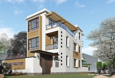 广东江门谭家现代别墅