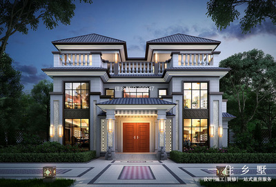 河南安阳张家新中式别墅