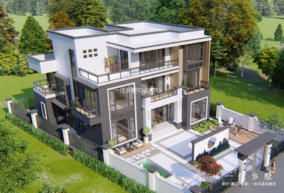 广东清远谭家现代别墅
