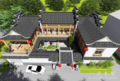 江西吉安刘家徽派三合院